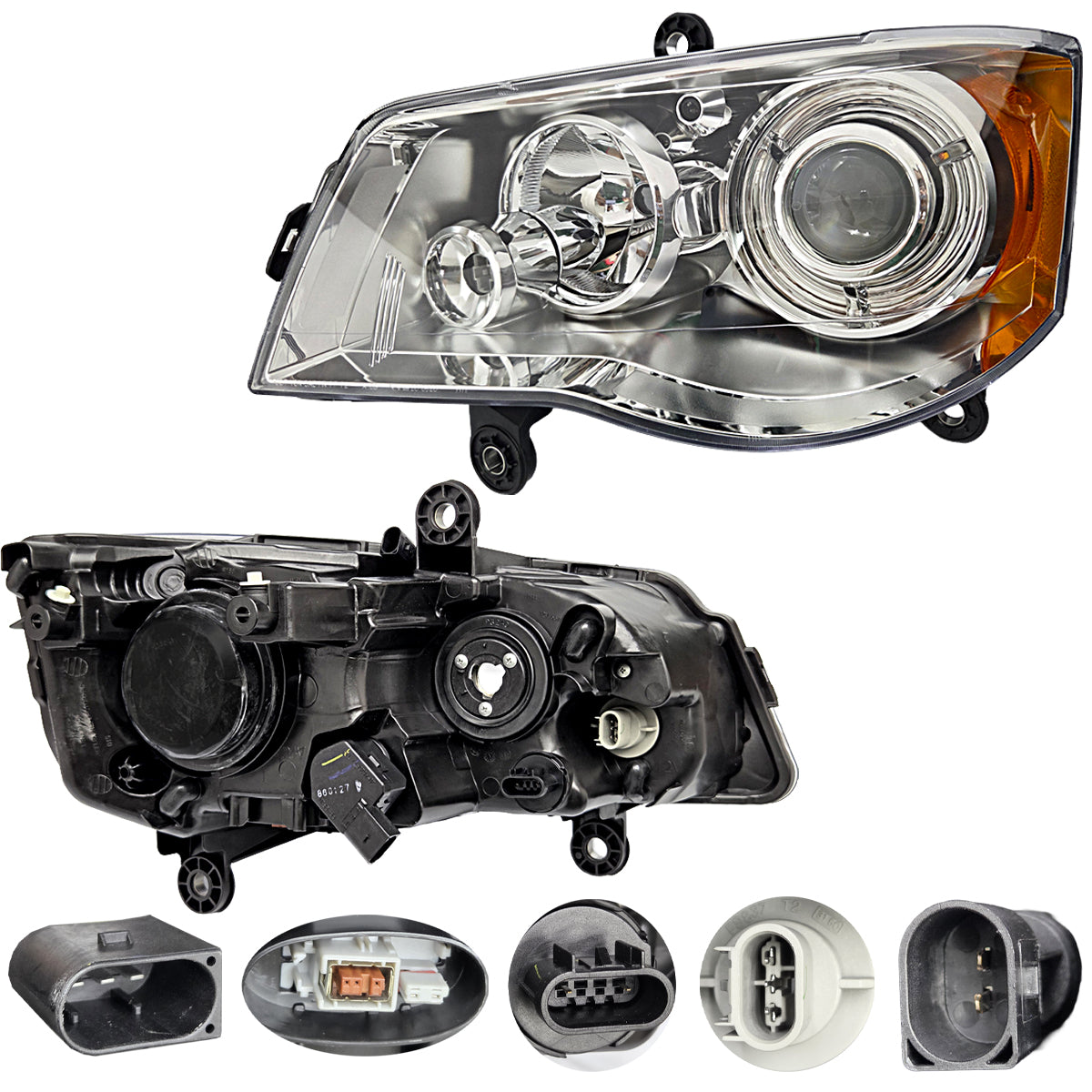 FARO TOWN & COUNTRY 08-16/ CARAVAN 11-15 FONDO CROMADO C/LUPA L