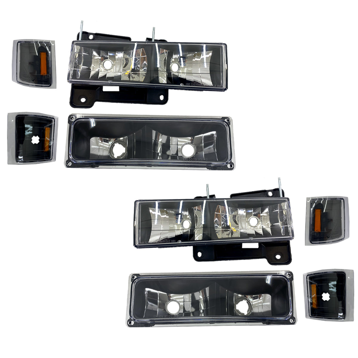 CHEV PU 94-95 KIT SPORT FAROS / CUARTOS OBSC AMB 8 PZS CN