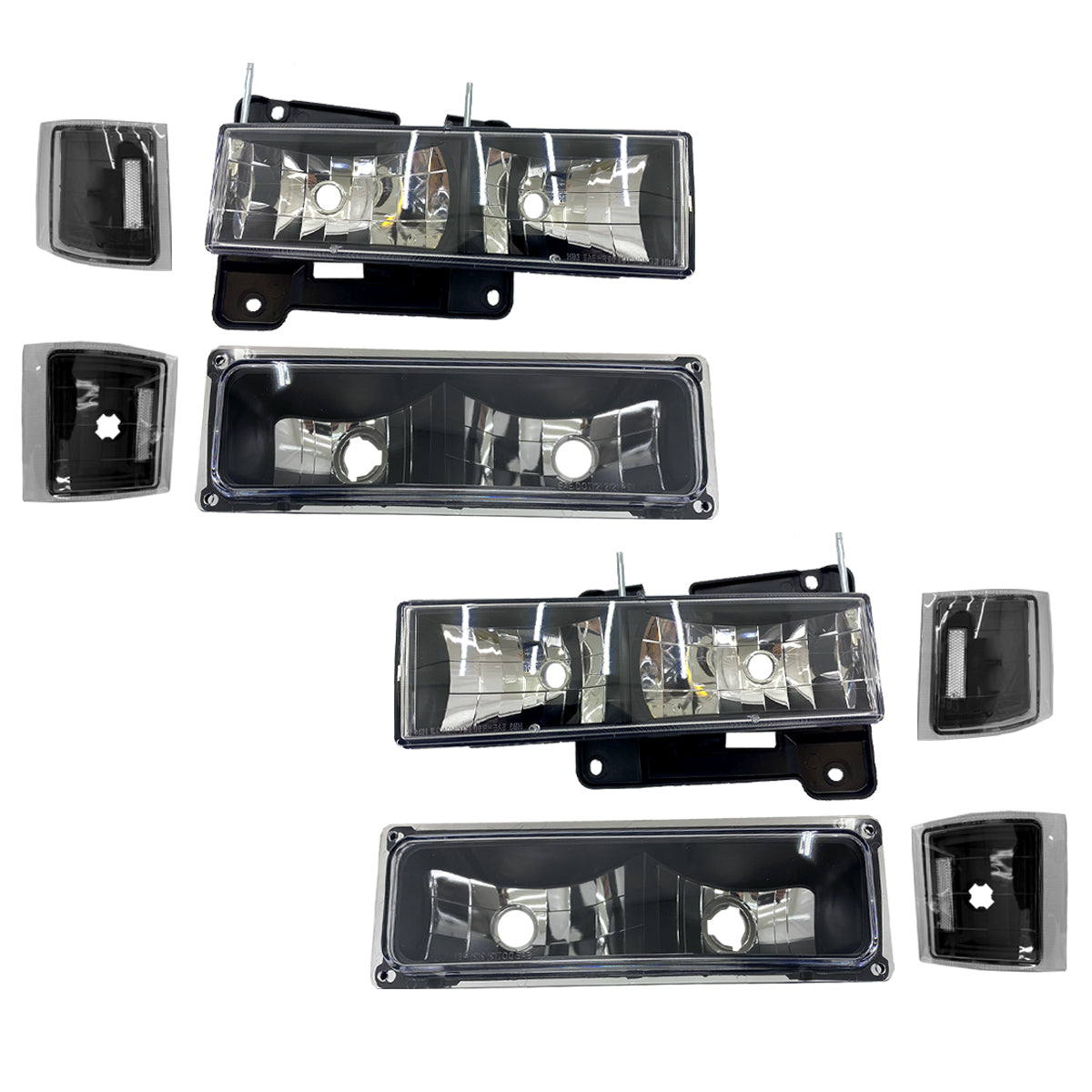 CHEV PU 94-95 KIT SPORT FAROS / CUARTOS OBSC 8 PZS CN