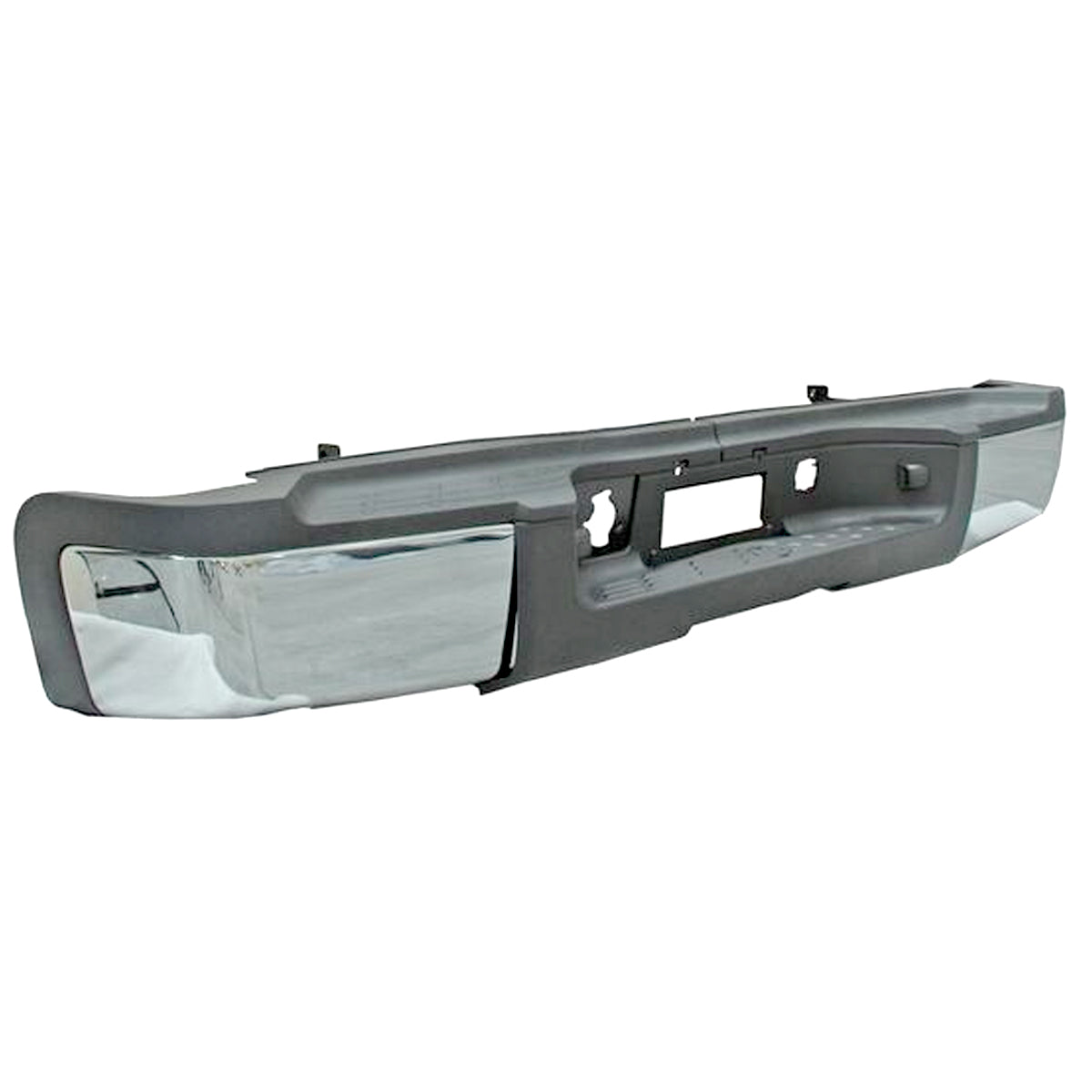 DEFENSA TRAS CHEV PU/ SILVERADO/ SIERRA 07-13 CROMO COMPLETA S/H P/SENS