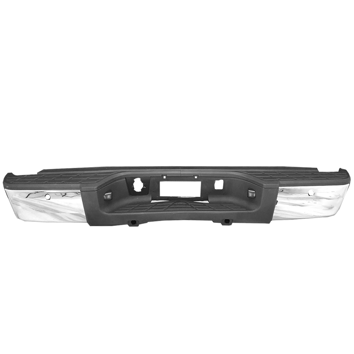 DEFENSA TRASERA CHEV PU/ SILVERADO 08-13 C/HOYO P/SENSOR CROMO COMPLETA CN