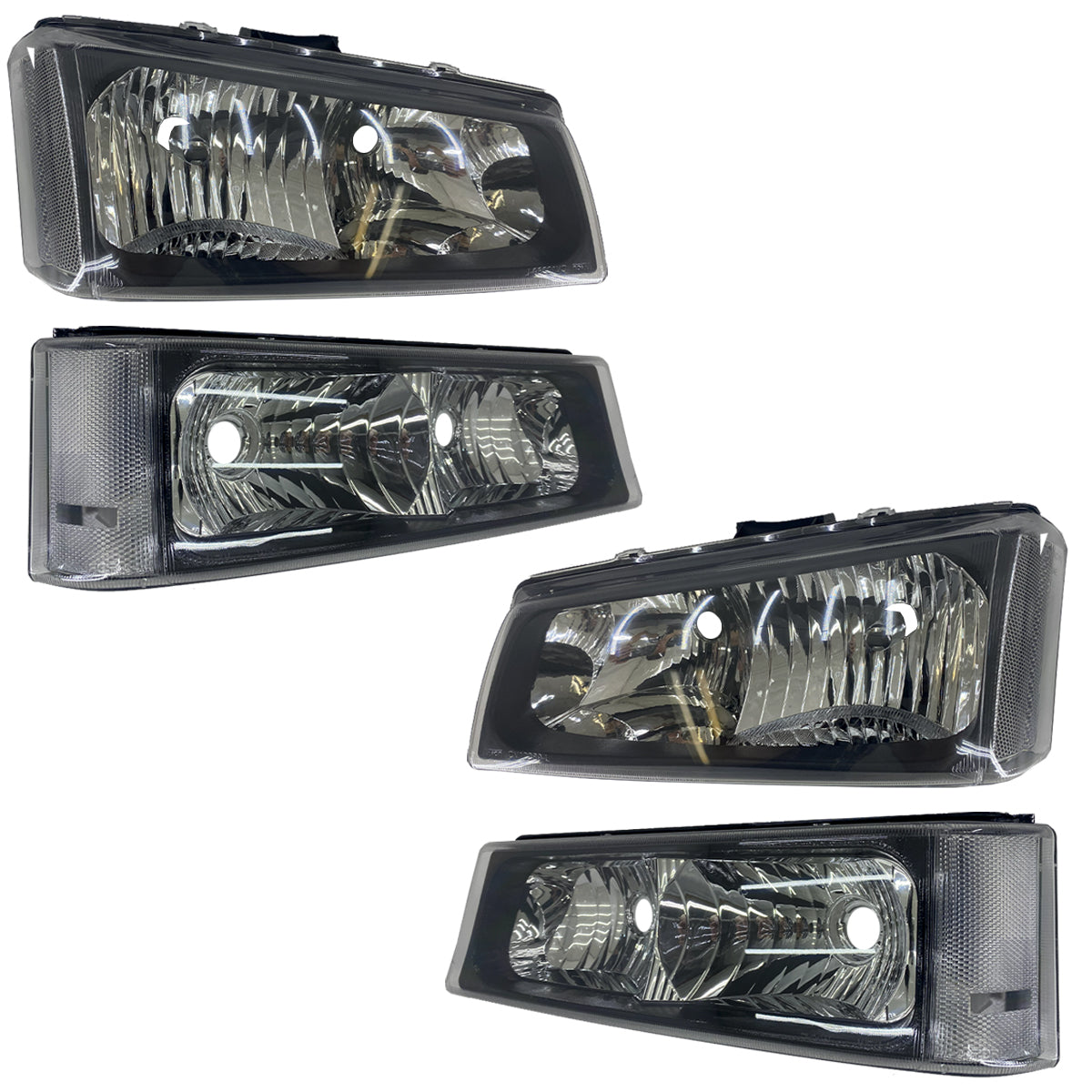 CHEV PU 03-07 KIT FAROS / CUARTOS 4 PZS OBSC CN