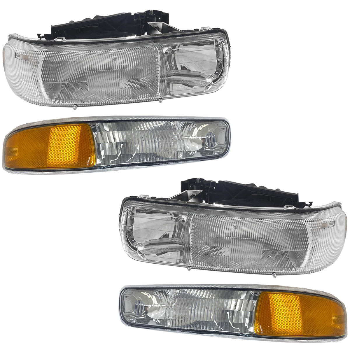 CHEV PU 99-02 KIT FAROS / CUARTOS 4 PZS CN