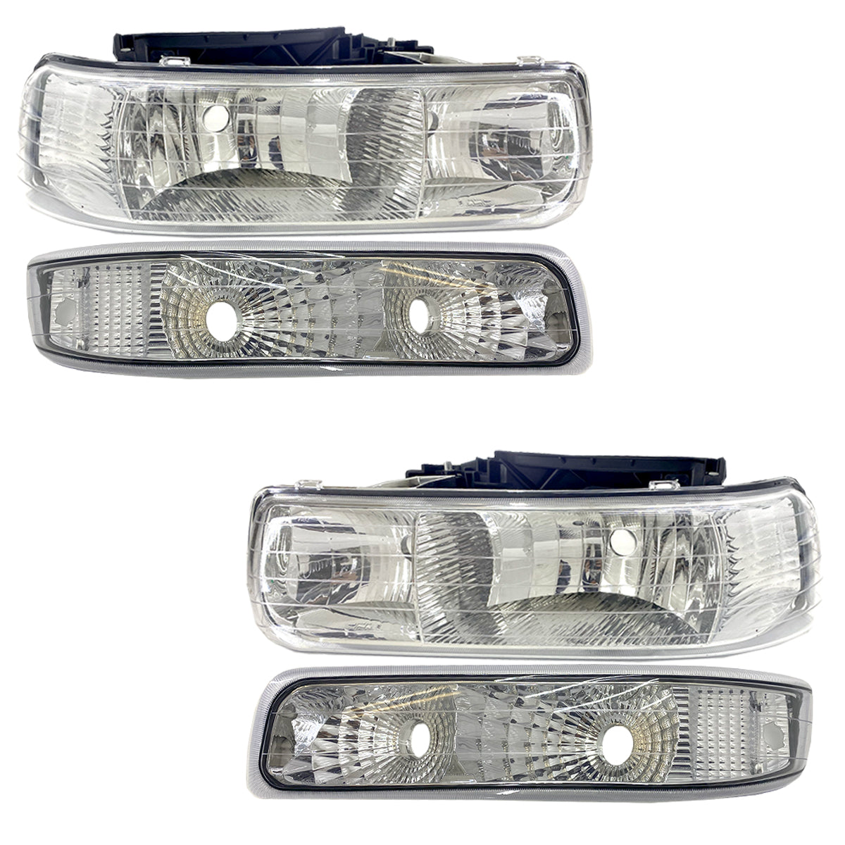 CHEV PU 99-02 KIT SPORT FAROS / CUARTOS 4 PZS CRM CN