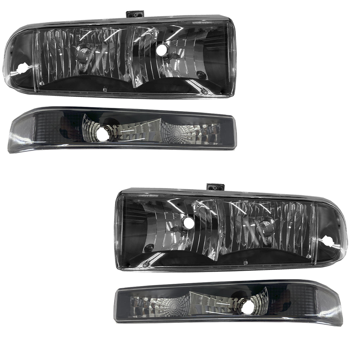 CHEV S10/ BLAZER 98-04 KIT SPORT FAROS / CUARTOS OBSC 4 PZS CN