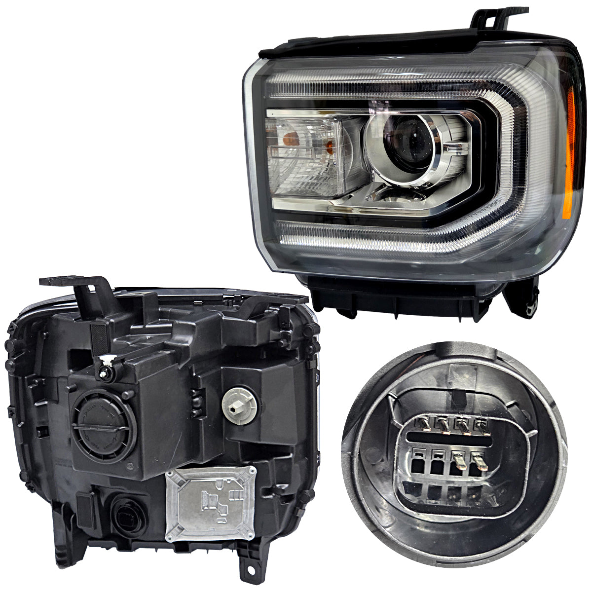 FARO SIERRA/ GMC 16-18 P/XENON FONDO CROMADO L