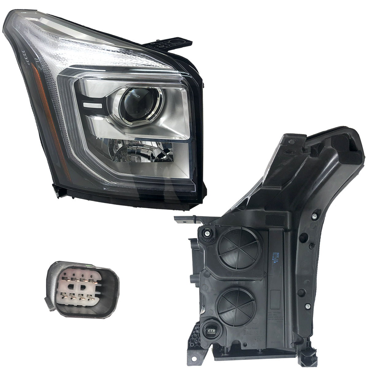 FARO YUKON DENALI 15-20 LUPA NEGRA P/FOCO HALOGENO C/LUZ DE DIA R