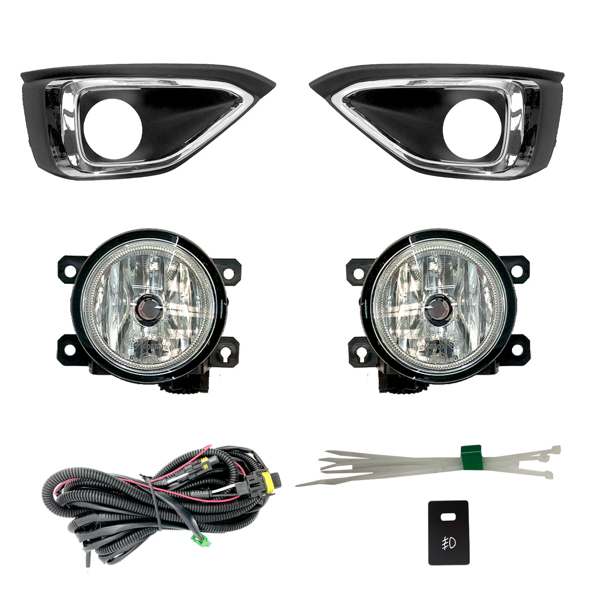 FARO NIEBLA BRV 19-20 PRIME C/PARRILLA FILO CROMO JUEGO CN