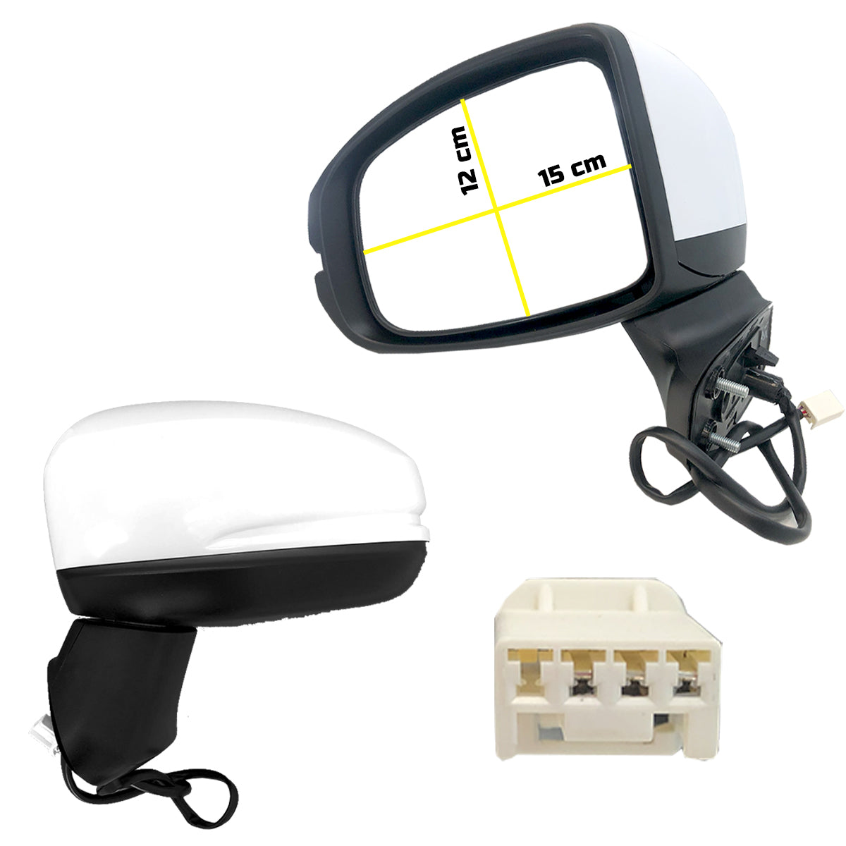 ESPEJO FIT 15-20 ELEC P/P 3PIN L CN