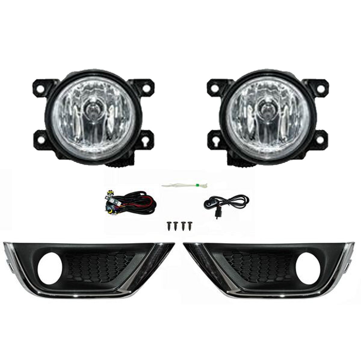 FARO NIEBLA COMPASS 18-19/ USA TYPE 17-19 C/PARRILLA FILO CROMO JUEGO CN