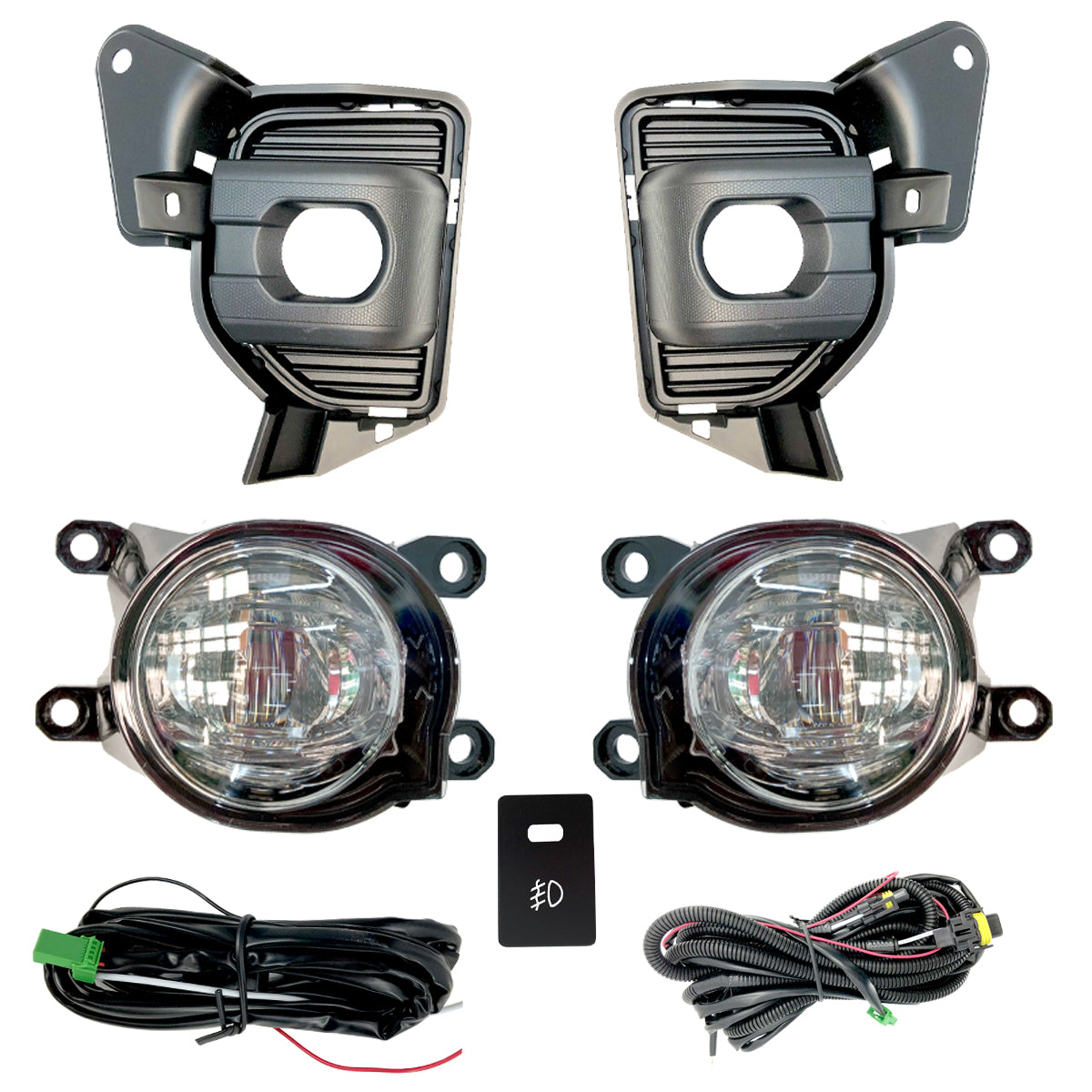 FARO NIEBLA HIACE 14-19 C/PARRILLA LEDS JUEGO CN