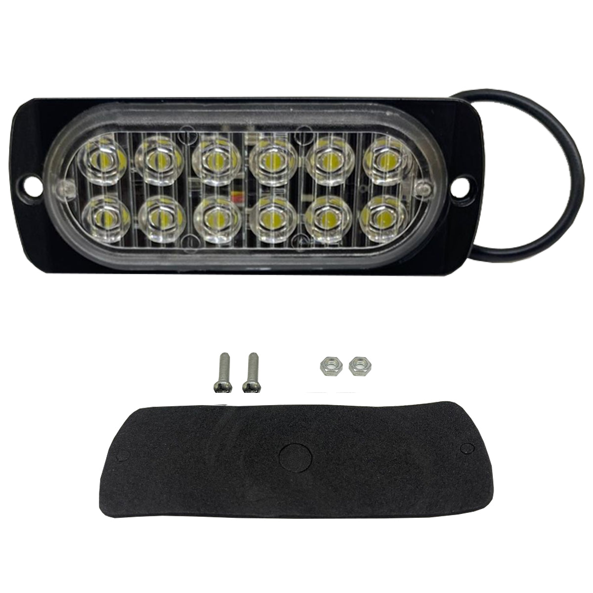 FARO UNIVERSAL 12 LEDS TIPO BARRA LATERAL LUZ ROJA