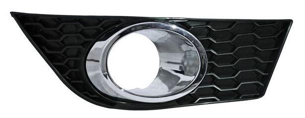 PARRILLA FASCIA AVEO 17.5-19 C/HOYO P/FARO C/BISEL CROMO R CN