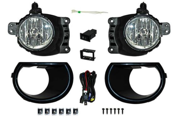 FARO NIEBLA S10 17 C/PARRILLA NEGRA JUEGO CN