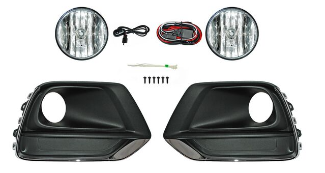 FARO NIEBLA TRAX 17-20 C/BASE C/PARRILLA FILO CROMO JUEGO CN