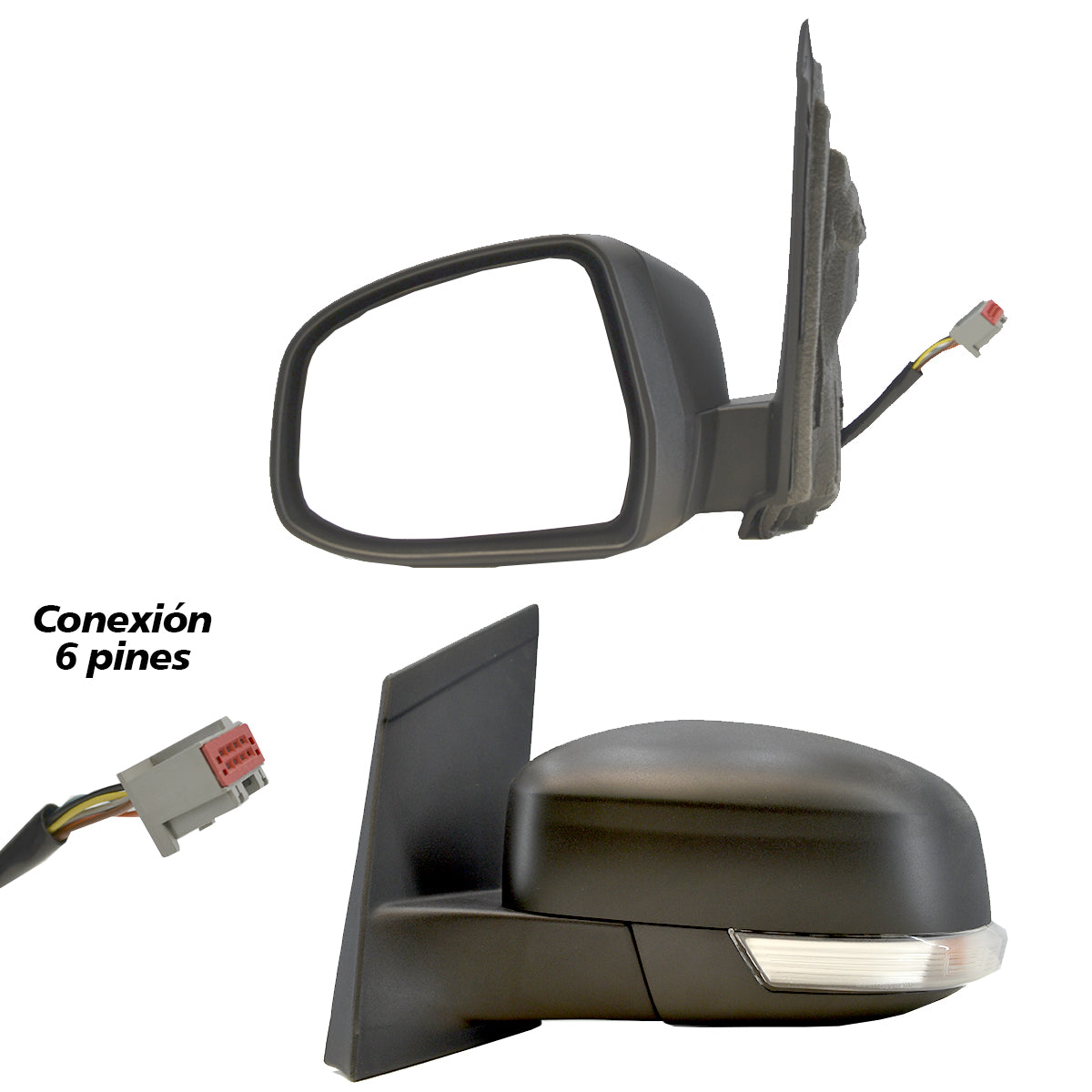 ESPEJO FOCUS 09-11 ELECTRICO C/DESEMPAÑANTE C/DIRECC TEXTURADO L