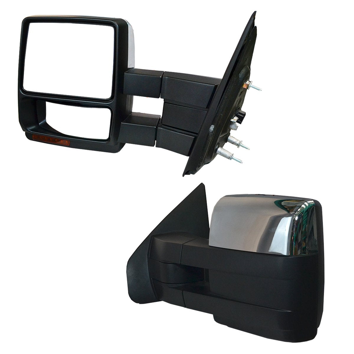 ESPEJO TRITON 08-16 ELECTRICO C/DESEMPAÑANTE C/DIRECC C/LUZ INF TELESCOPICO CROMO L