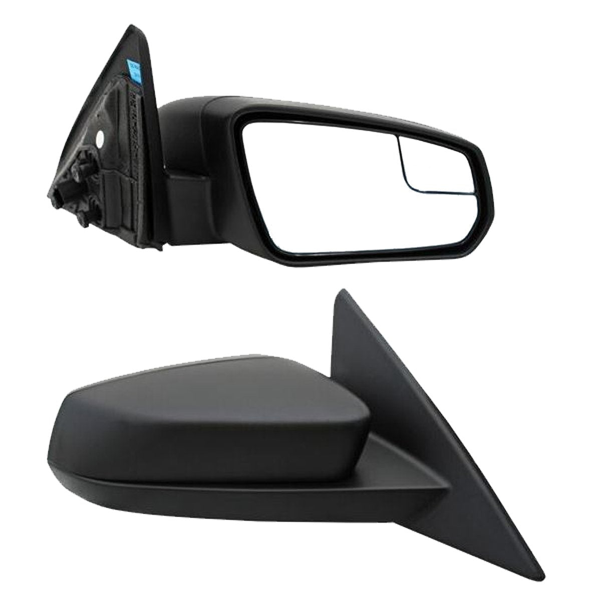 ESPEJO MUSTANG 13-14 ELECTRICO C/LUZ INF C/PUNTO CIEGO TEXTURADO 7PIN R