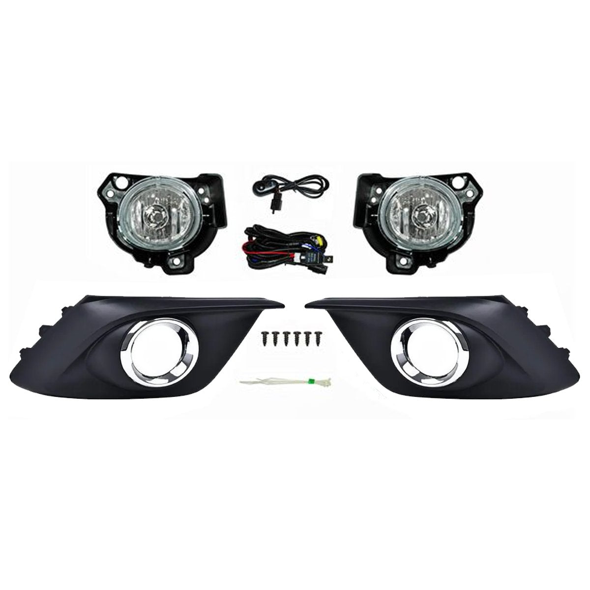 FARO NIEBLA MAZDA 3 14-16 C/PARR ARO CROMO JGO CN