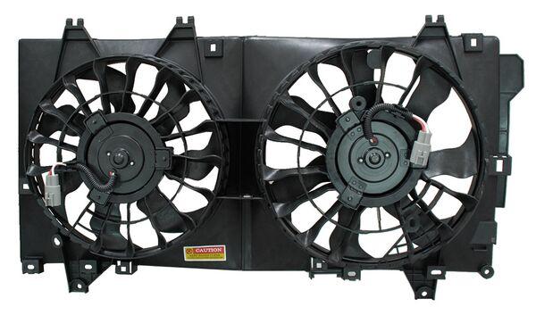MOTOVENTILADOR MAZDA 3 14-18 P/RADIAROR P/AIRE ACONDICIONADO DOBLE COMPLETO
