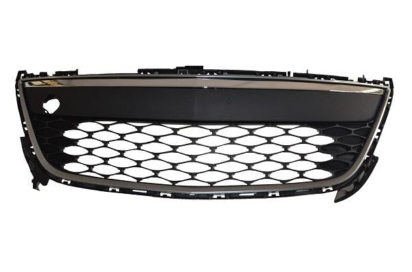PARRILLA FASCIA MAZDA CX7 10-12 CENTRAL C/HOYO P/FARO GRIS FILO/CROMO