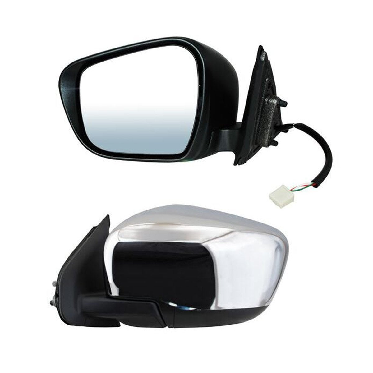 ESPEJO NP300 16-24 ELECTRICO CROMO 3PIN L