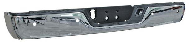 DEFENSA TRASERA RAM PU 09-19 CROMO C/HOYO