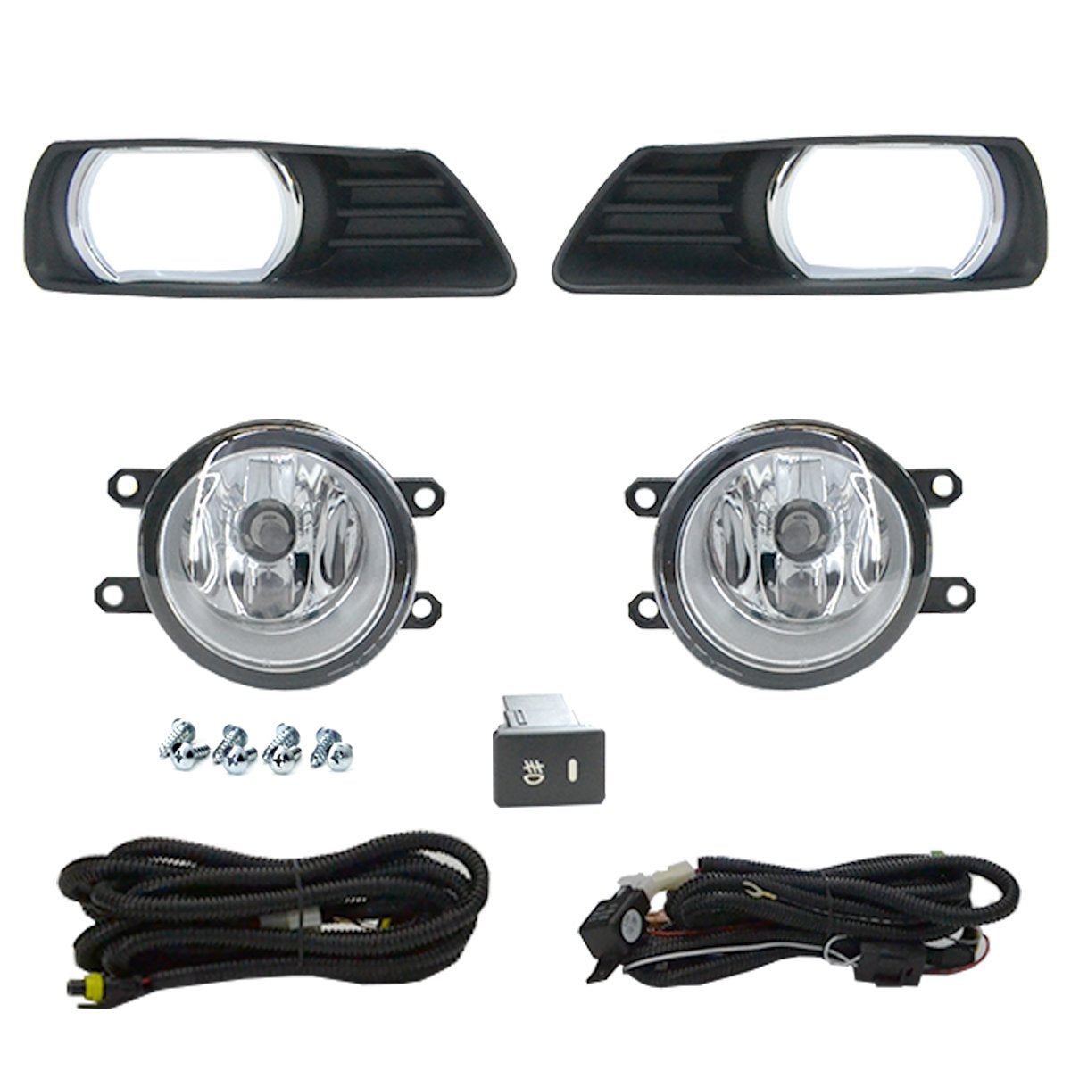 FARO NIEBLA CAMRY 07-09 C/PARRILLA BISEL CROMO JUEGO CN