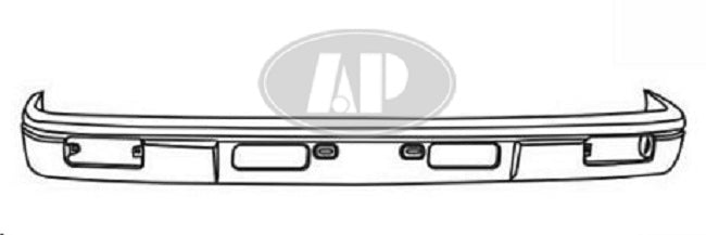 DEFENSA DELANTERA TOYOTA PU 87-88 CROMO 1 PZA