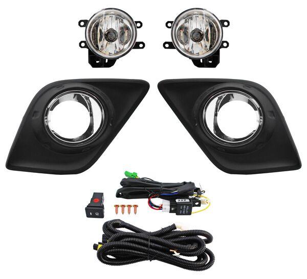 FARO NIEBLA HILUX 16-25 C/PARRILLA FILO INTERIOR CROMO JUEGO CN