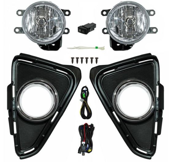 FARO NIEBLA RAV4 16-18 C/PARRILLA FILO CROMO JUEGO CN