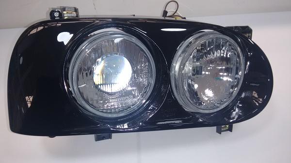 FARO GOLF A3 93-98 NEGRO 2 FOCOS C/LUPA R