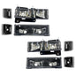 CHEV PU 94-95 KIT SPORT FAROS  / CUARTOS OBSC 8 PZS CN