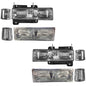 CHEV PU 96-98 KIT SPORT FAROS CN / CUARTOS NAC 8 PZS CROMO