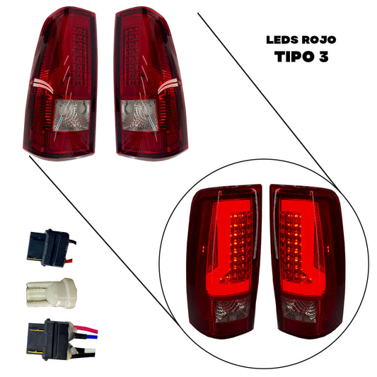 CALAVERA CHEV PU 03-07 LEDS ROJ 2PZS JGO TIPO 3 CN
