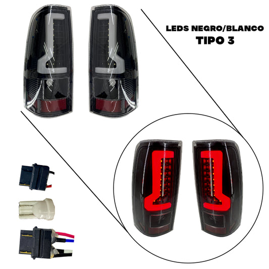 CALAVERA CHEV PU 03-07 LEDS NGR/BCO 2PZS JGO TIPO 3 CN