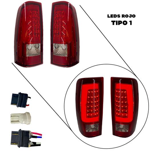 CALAVERA CHEV PU 03-07 LEDS ROJO 2PZS JGO TIPO 1 CN