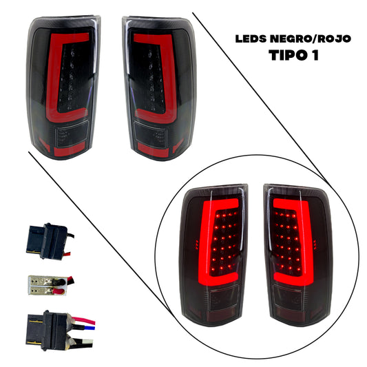 CALAVERA CHEV PU 03-07 LEDS NGR/ROJ 2PZS JGO TIPO 1 CN