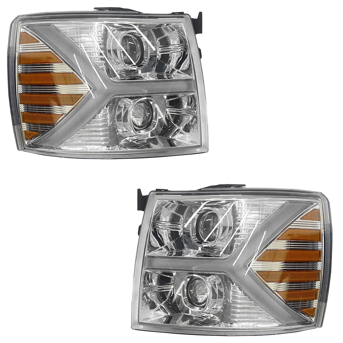 FARO CHEV PU 07-13 SPORT C/LUPA CRM JGO 2PZS CN