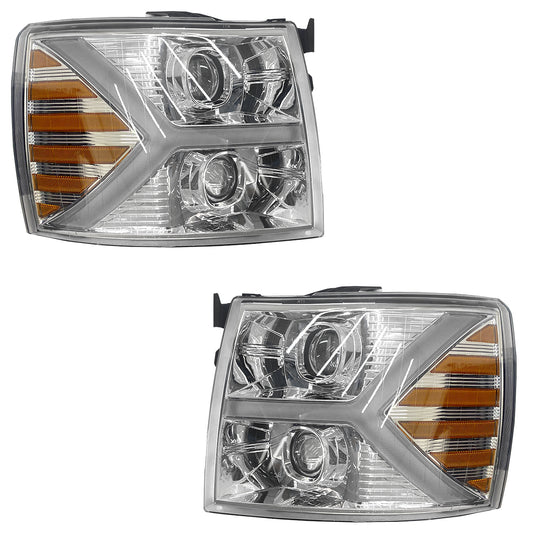 FARO CHEV PU 07-13 SPORT C/LUPA CRM JGO 2PZS CN