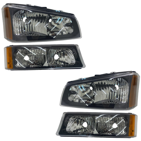 CHEV PU 03-07 KIT FAROS / CUARTOS 4 PZS CN