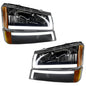 CHEV PU 03-07 KIT SPORT FAROS / CUARTOS 4 PZS LEDS OBSC AMB CN