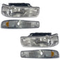 CHEV PU 99-02 KIT SPORT FAROS / CUARTOS 4 PZS CRM AMB CN