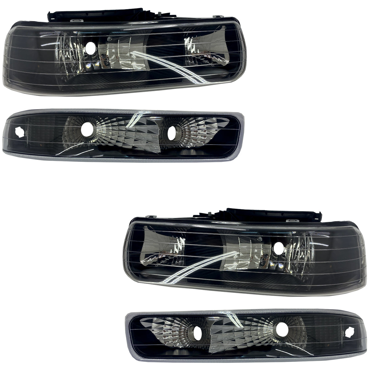 CHEV PU 99-02 KIT SPORT FAROS / CUARTOS 4 PZS OBSC CN