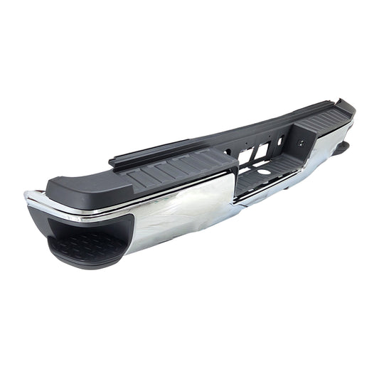 DEFENSA TRASERA SIERRA 15-18 2500/3500 S/HOYO P/SENSOR CROMO COMPLETA CN