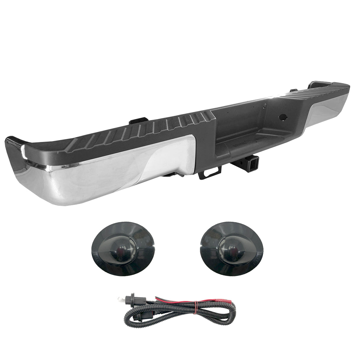 DEFENSA TRAS LOBO 09-14 CROM COMPLETA S/H P/SENS P/TIRON