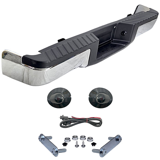 DEFENSA TRAS LOBO 09-14 S/HOYO P/SENSOR CROMO COMPLETA CN
