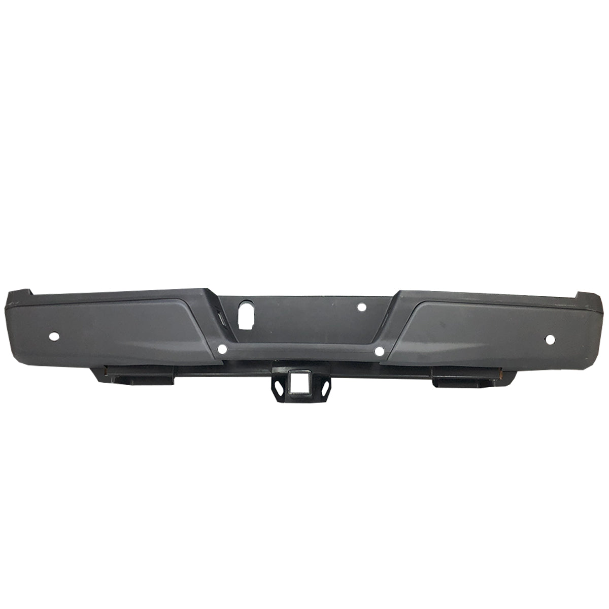 DEFENSA TRASERA LOBO 15-20 C/HOYO P/SENSOR C/TIRON NEGRA COMPLETA CN