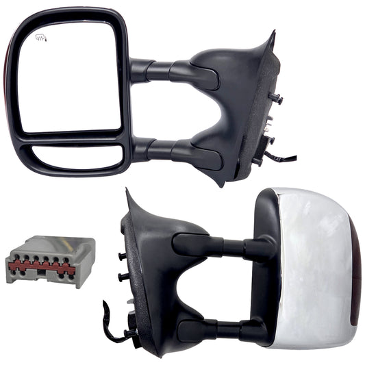 ESPEJO TRITON/ SUPER DUTY 99-07 ELEC C/DES C/DIR CROMO 7PIN L