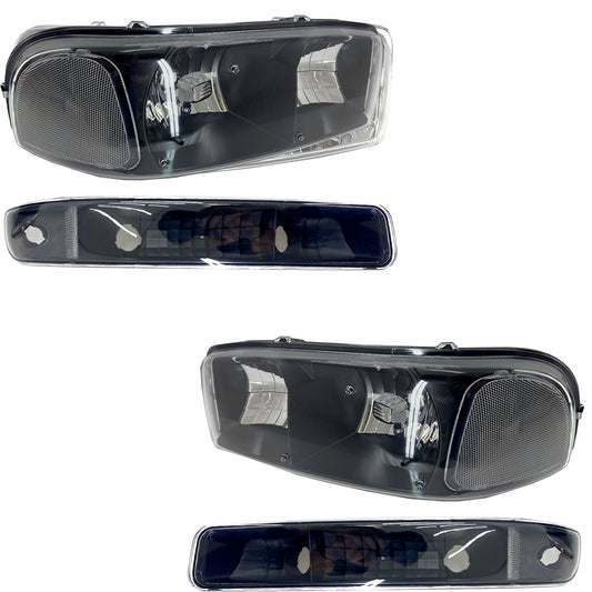 GMC YUKON / DENALI 99-06 KIT SPORT FAROS / CUARTOS 4 PZS OBSC CN